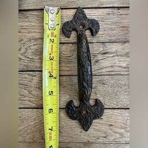 Beautiful, forged wrought iron drawer handles. Set of 8